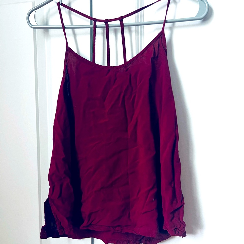No Boundaries. XS. Wine red